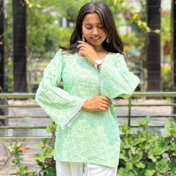 Mint Bloom Top - Image 6