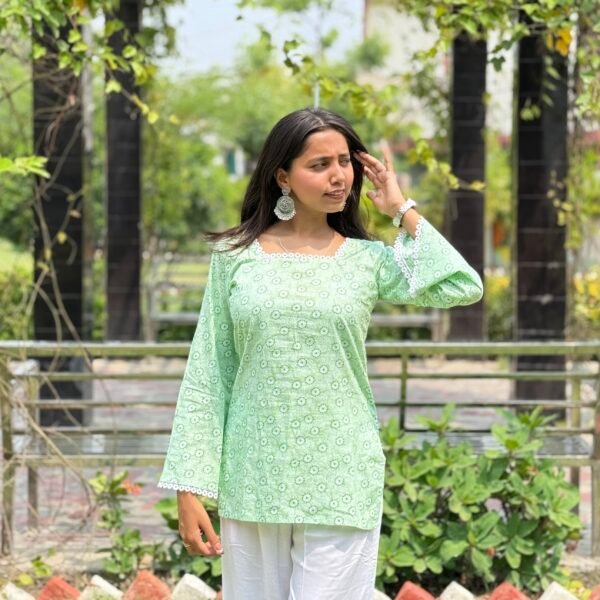 Mint Bloom Top
