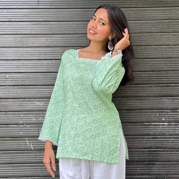 Mint Bloom Top - Image 3