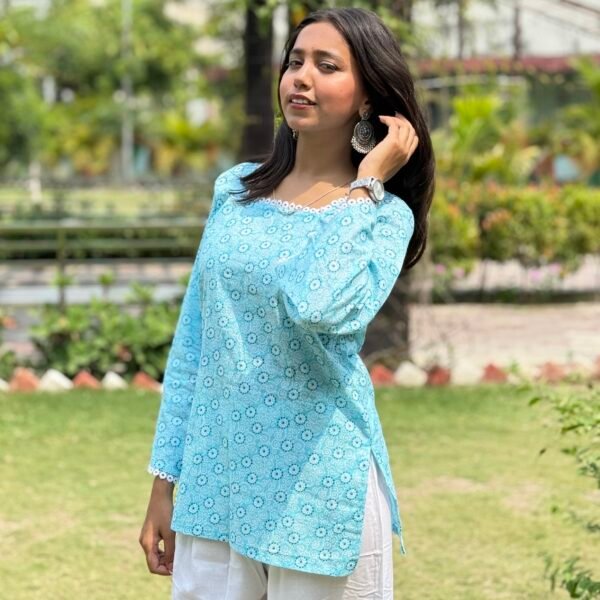 Sky Bloom Top